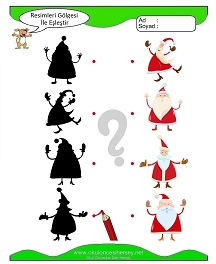 Gölgesi İle Eşleştir Çalışma Sayfaları